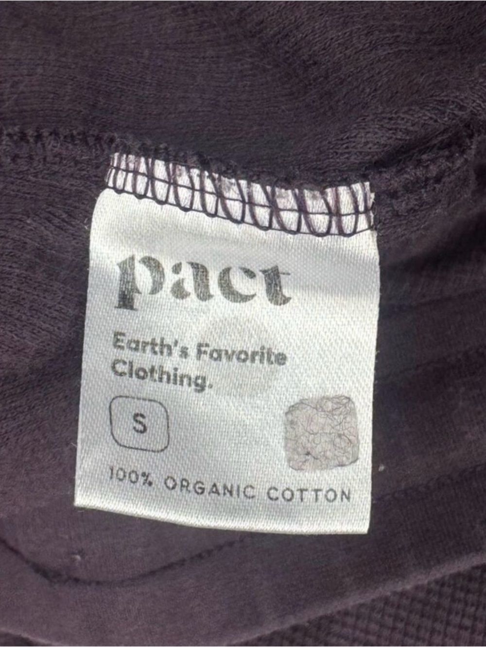 Pact Organic Purple Waffle Knit Wide Leg Pants Women’s Small - Picture 4 of 5